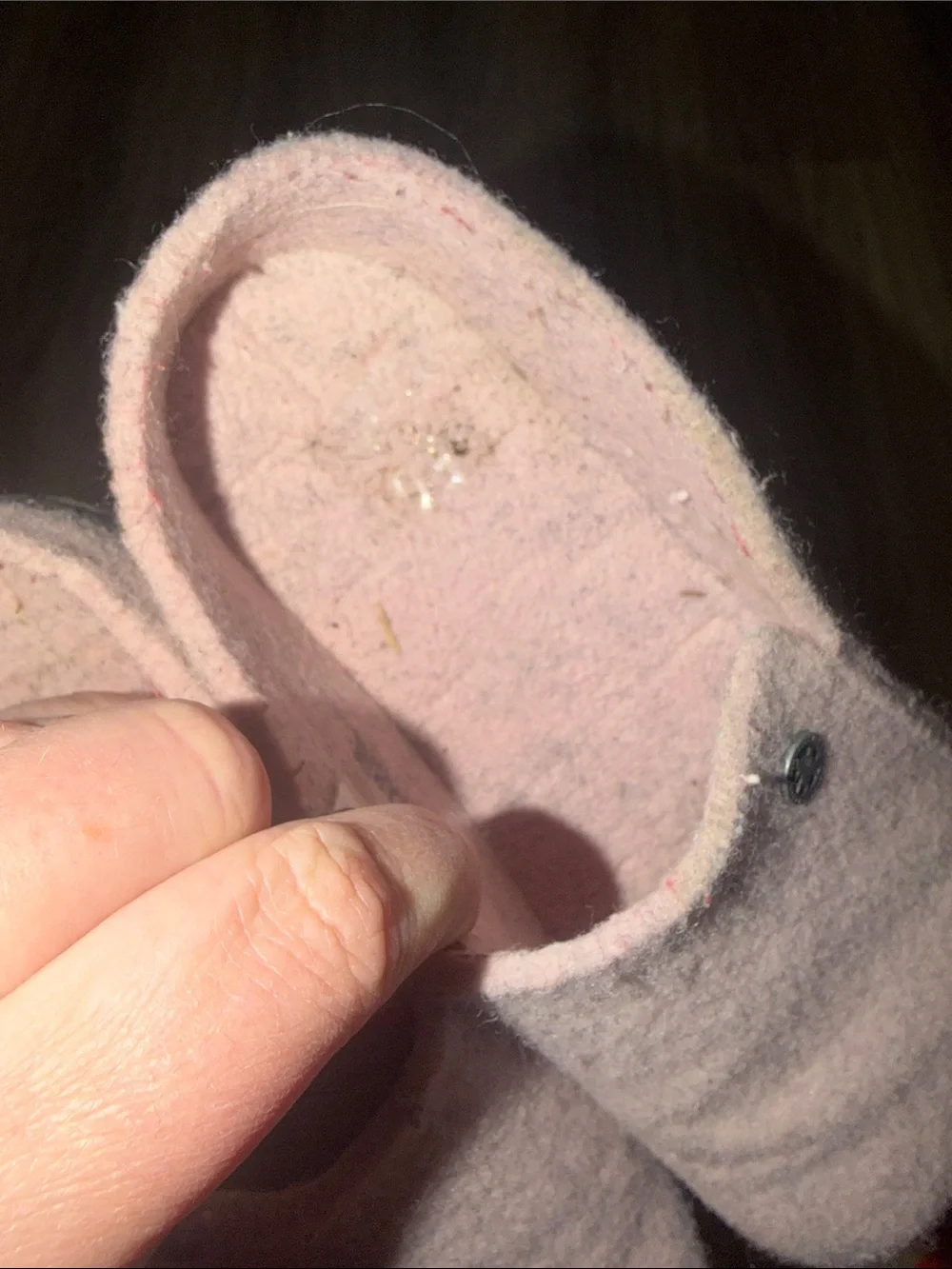Birkenstock Blush pink Wool Slip-On slipper clog